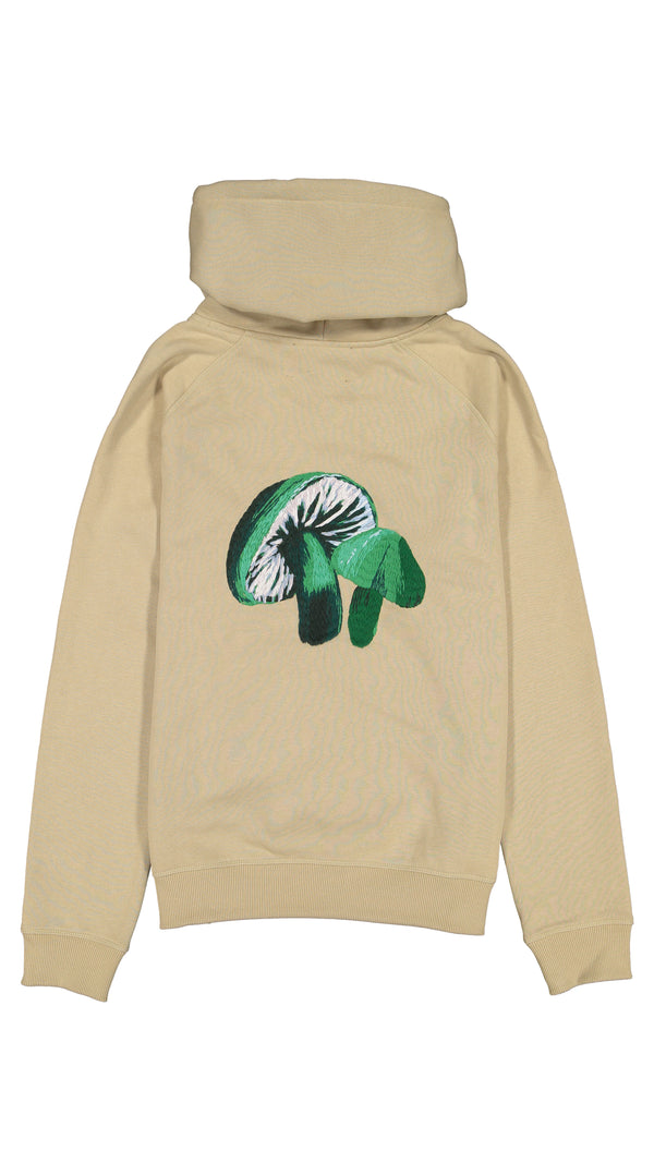 Shrooms Hoodie in Beige