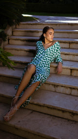ZIG ZAG LONG SHIRT